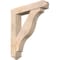 Ekena Millwork Funston Arts and Crafts Smooth Bracket w/ Offset Brace, Douglas Fir, 7 1/2"W x 38"D x 44"H BKT0806X38X44FST03SDF - alternate 1